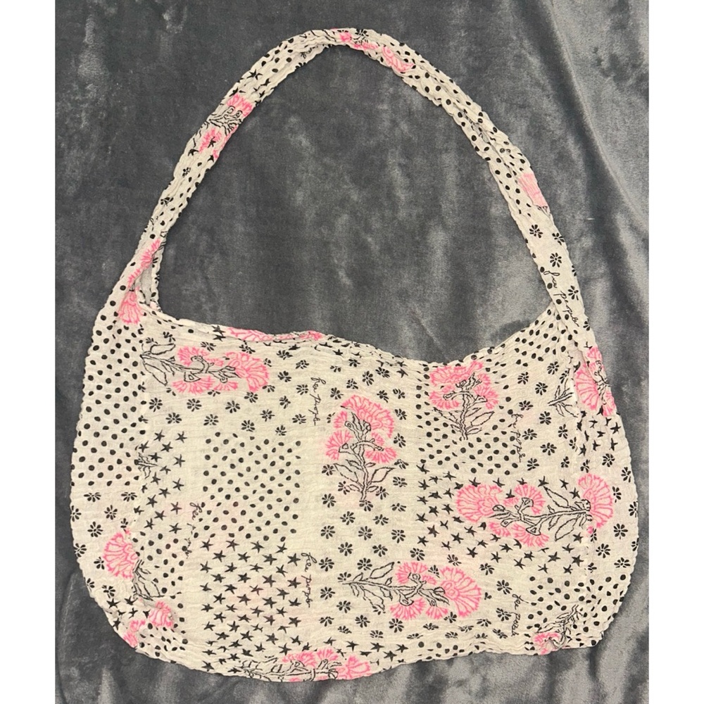 🩷🤍 Free People Floral Beach Tote Bag